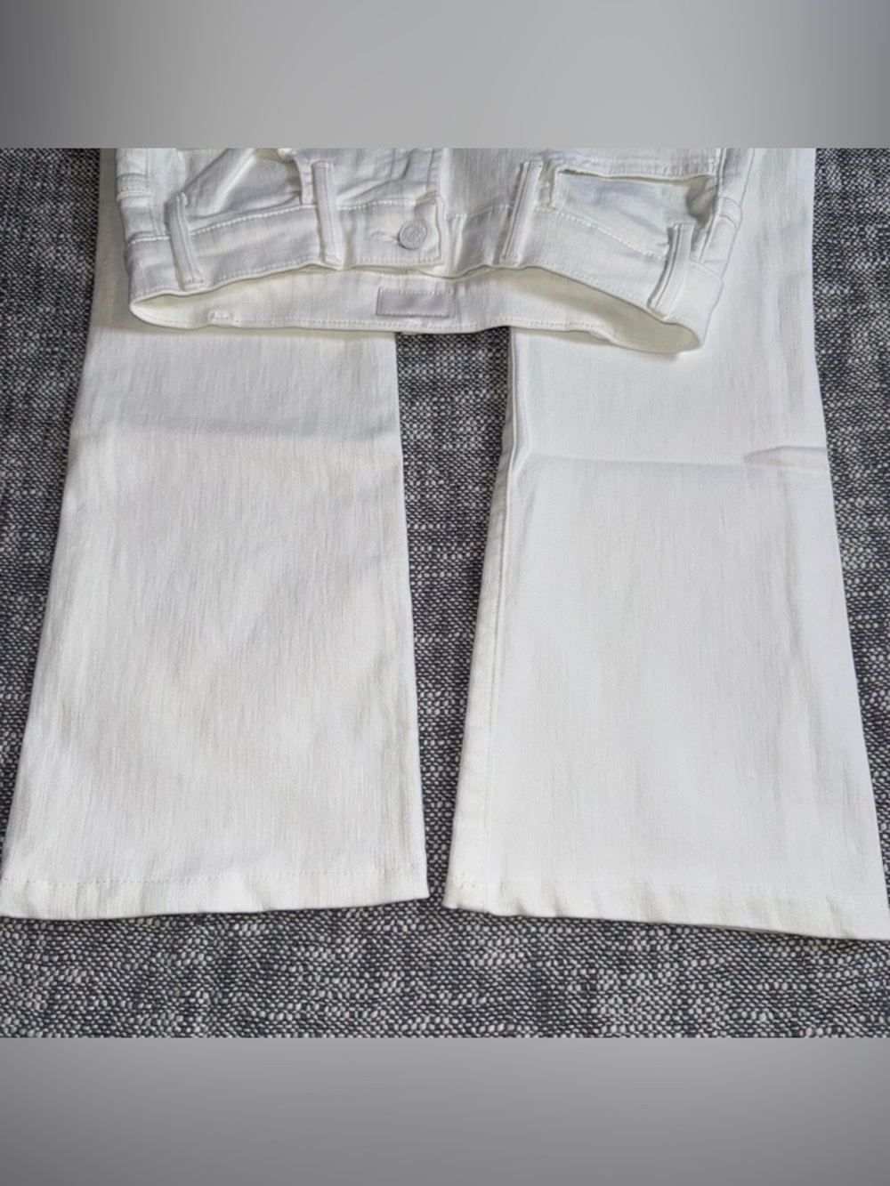 MOTHER The Hustler Ankle Fray 26 Boot Crop White High Rise Fairest Of Them All - Picture 13 of 13